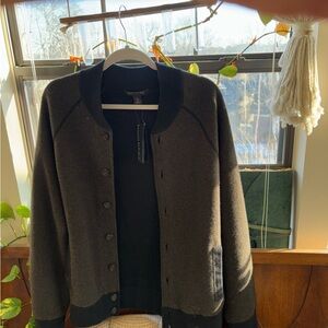 Banana Republic Black and Brown Knit Cardigan